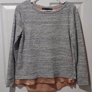 White House Black Market xs gray and light pink